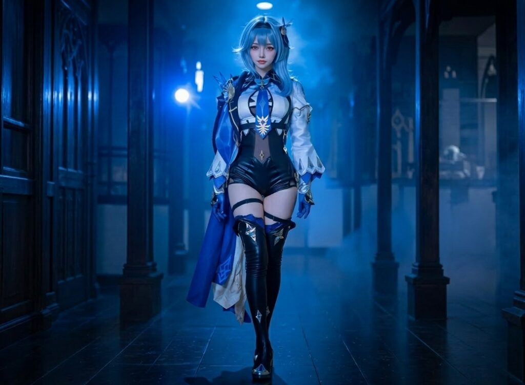 Eula Cosplay from Genshin Impact – Noble Grace and Icy Precision