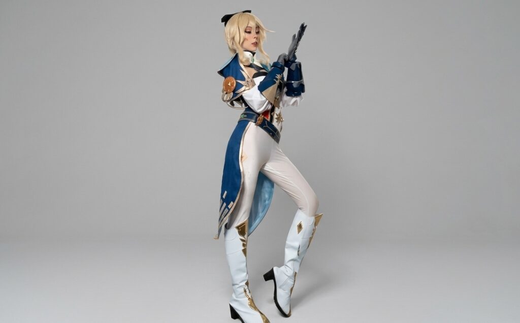 Jean Gunnhildr Cosplay from Genshin Impact by a TikTok Model
