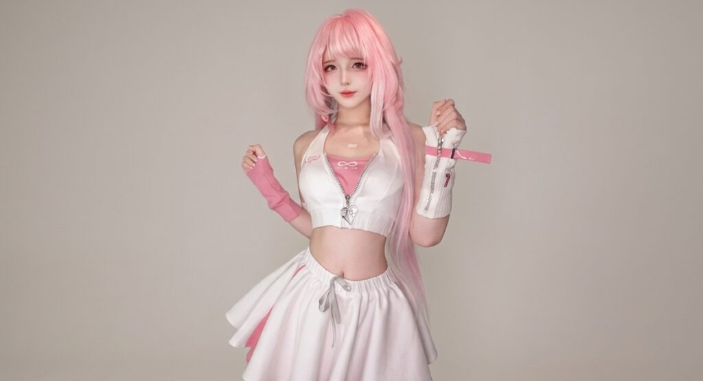 Elysia Video Game Cosplay from Honkai: Star Rail