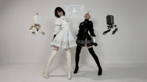 2B Duo Cosplay from NieR: Automata – Stunning White and Black 2B Outfit Inspiration